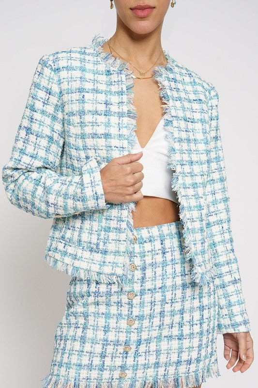 Frayed Edge Tweed Jacket