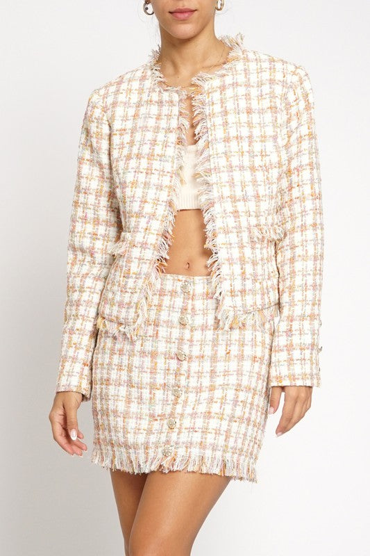 Frayed Edge Tweed Jacket
