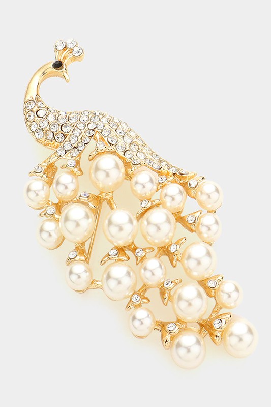 Large Rhinestone Fashion Brooch