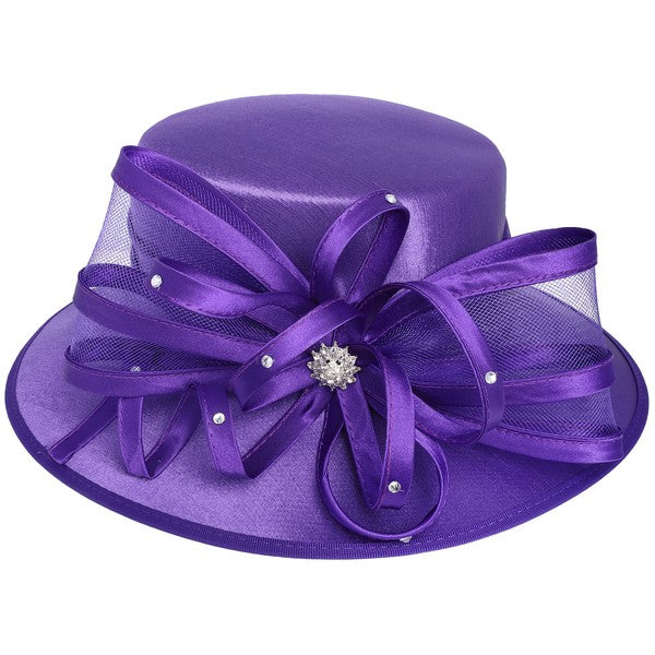 DOWN BRIM DRESSY BRAIDED HAT