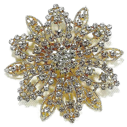 Medium Rhinestone Fashion Brooch