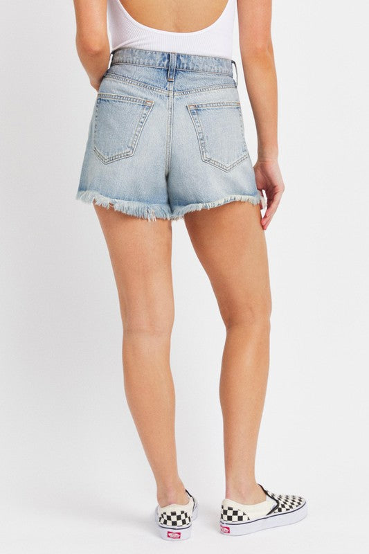 High Rise Mom Shorts