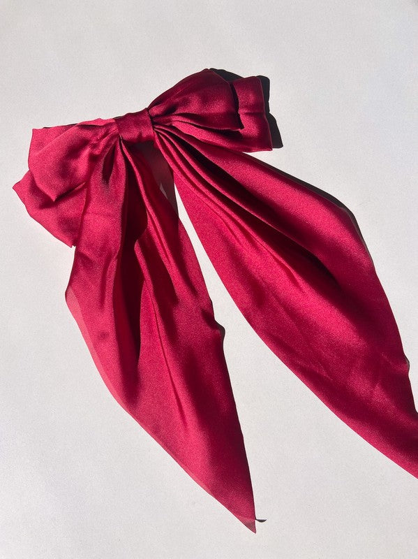 Large Hair Bow With Clip