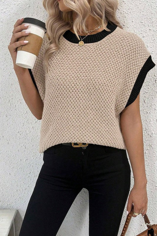 Batwing Sleeve Knit Top