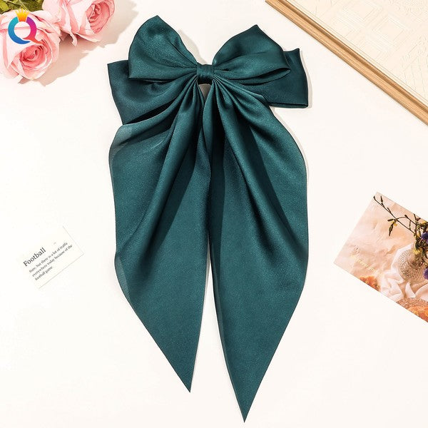 Large Hair Bow With Clip