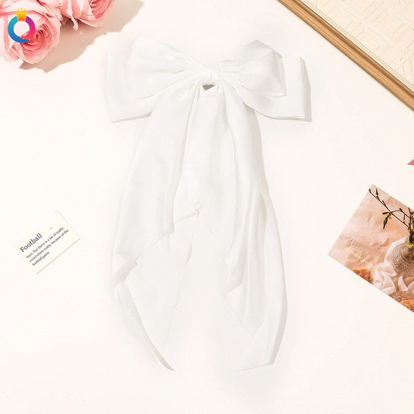 Large Hair Bow With Clip