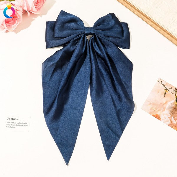 Large Hair Bow With Clip
