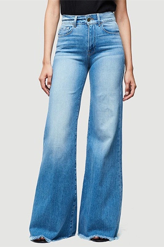 High Waisted Flare Jeans with Vintage Inspired Style