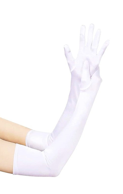 Long Satin Gloves