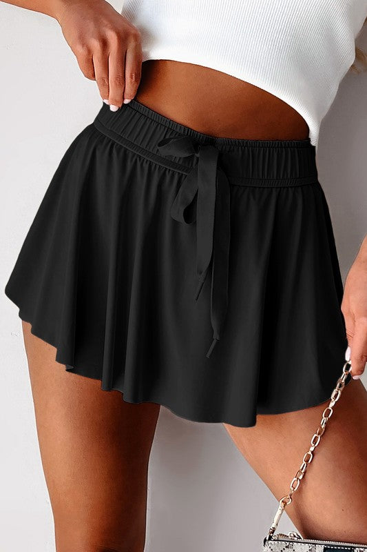 Flowy Skorts with Compression Lining