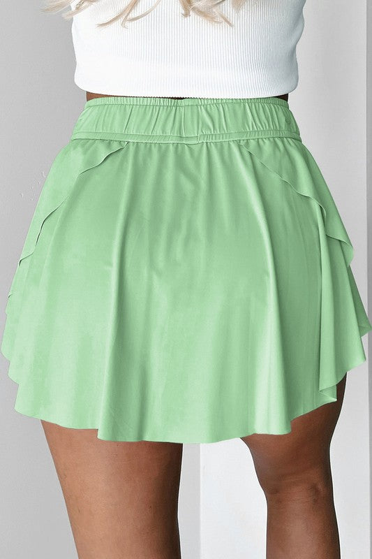 Flowy Skorts with Compression Lining