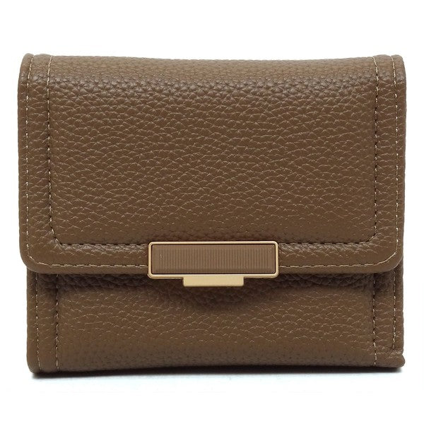 Fashion Tri Fold Wallet with Snap Closure