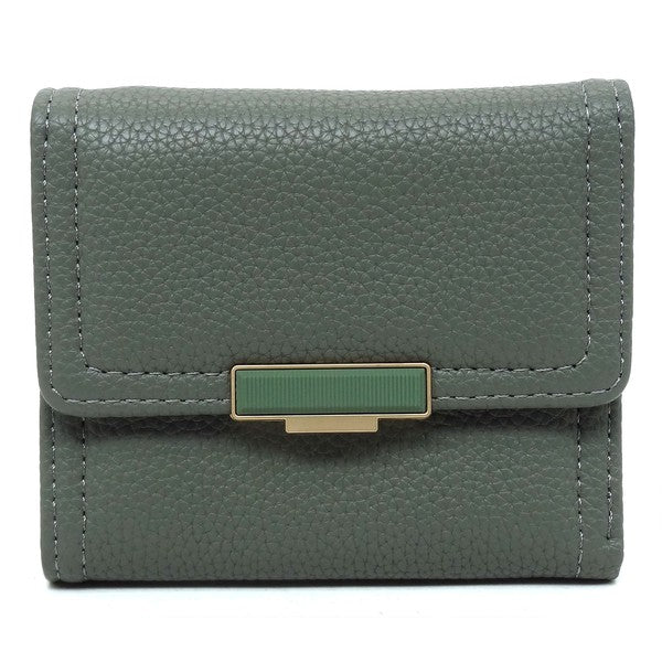 Fashion Tri Fold Wallet with Snap Closure
