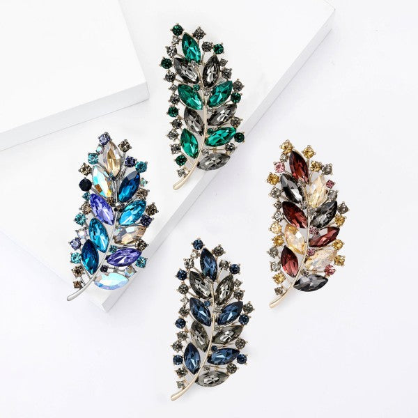 Large Rhinestone Fashion Brooch