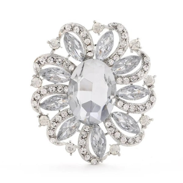 Medium Rhinestone Fashion Brooch