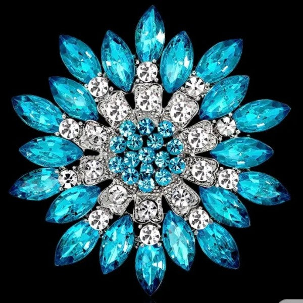 Medium Rhinestone Fashion Brooch