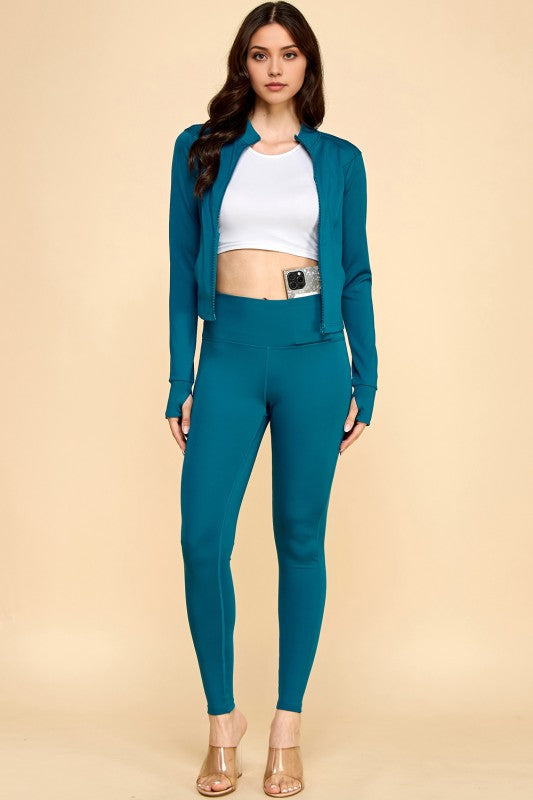 HIGH-RISE YOGA PANTS HIDDEN WAIST POCKET