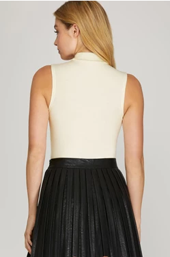 Sleeveless Mock Neck Bodysuit