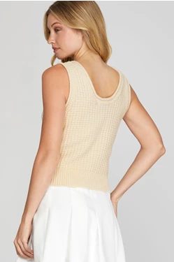 Sleeveless Textered Top