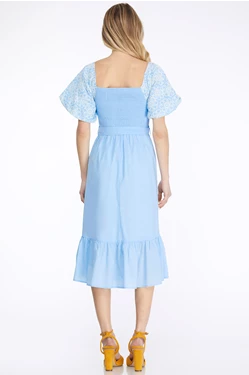 Short Sleeve Midi Dress