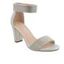 Dressy Low Heel Strappy Heel with Velcro Ankle Strap