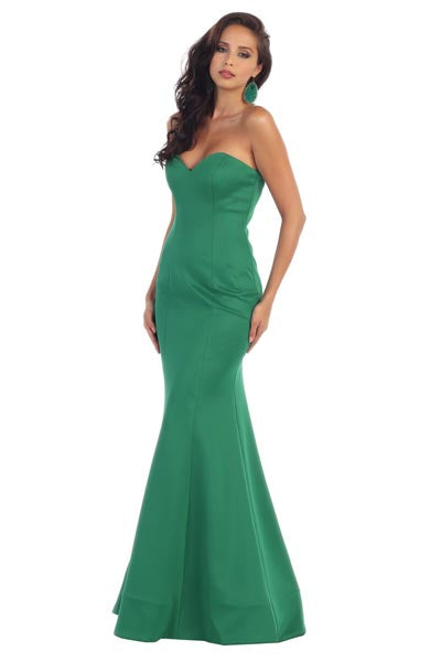 Strapless Sweetheart Long Fitted Mermaid Dress