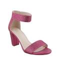 Dressy Low Heel Strappy Heel with Velcro Ankle Strap