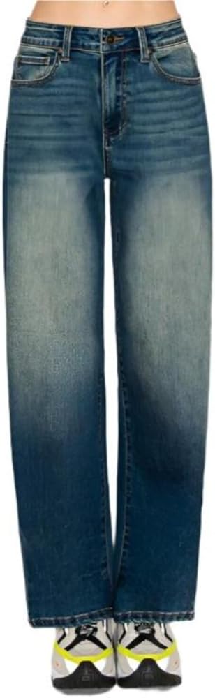 Loose Fit Wide Leg Denim Jeans