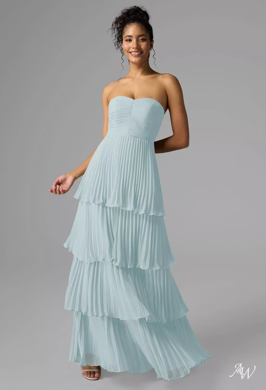 Sky Light Chiffon Long Formal Dress