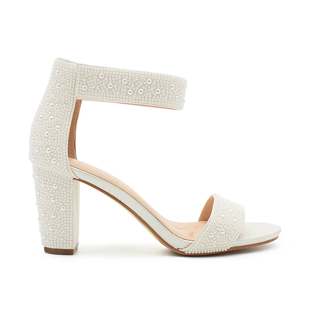 Dressy Low Heel Strappy Heel with Velcro Ankle Strap