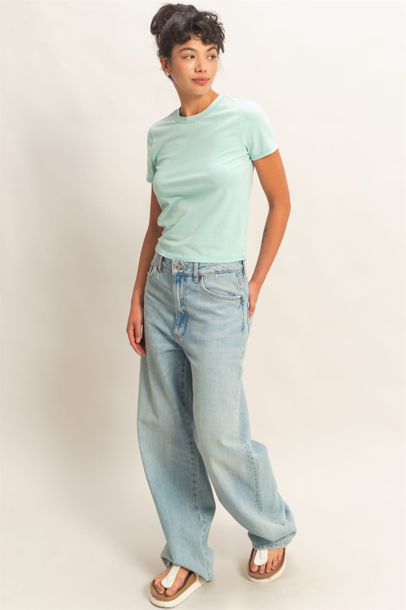Short Sleeve Classic Crew Mineral Wash T-Shirt