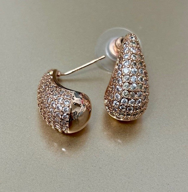 Rhinestone Drop Earring