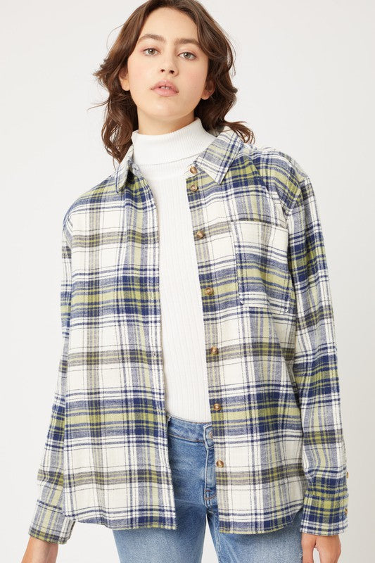 Long Sleeve Flannel Shacket
