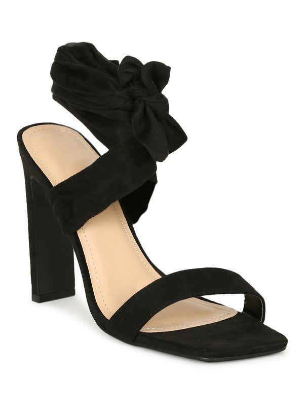 Wrap Ankle Open Toe Heel