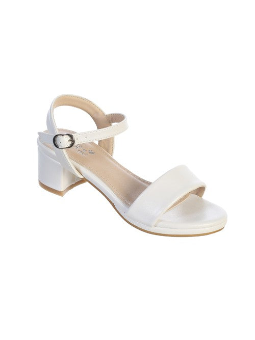 Girls Block Open Toe Heel