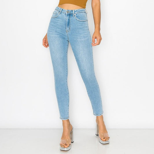 High Waist Basic Skinny Jeans