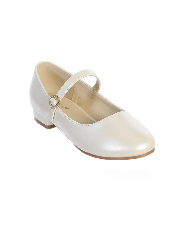 Girls Closed Toe Shoe with Mini Heel