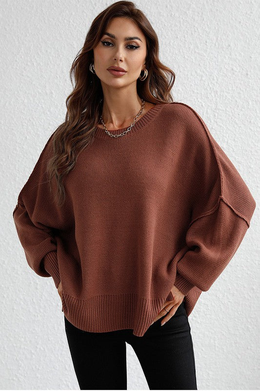 Loose Fit Dolman Sweater