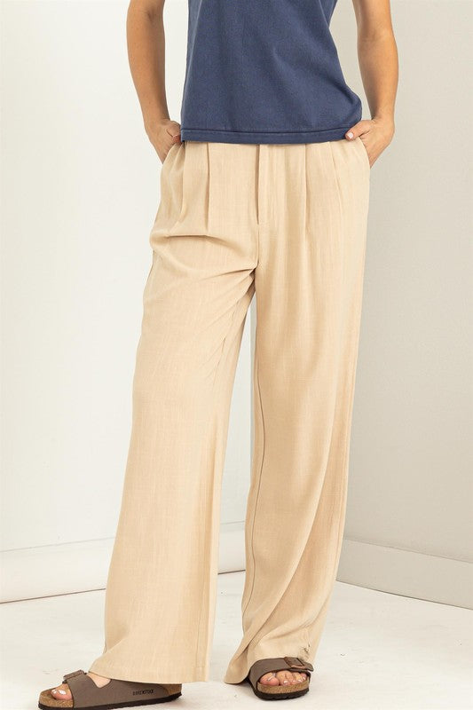 Relax Fit High Waist Trouser Pants