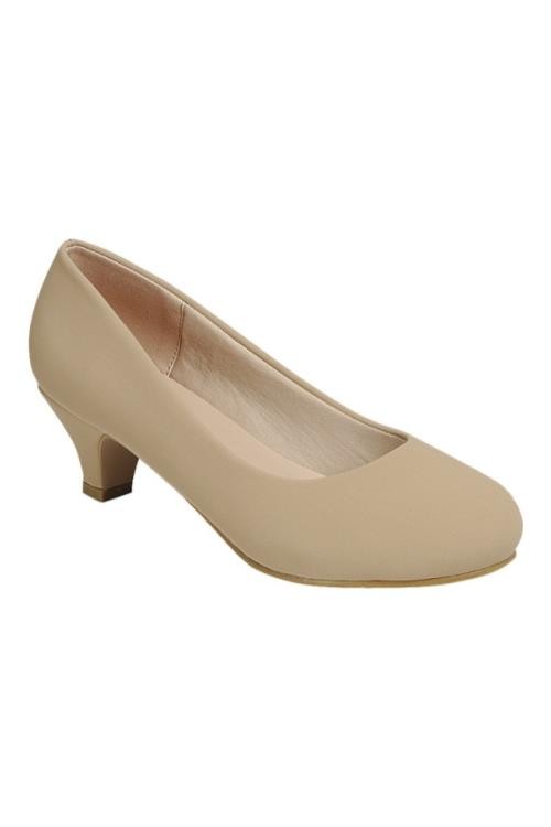 Kitten Heel Closed Toe Pumps