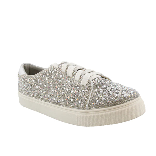 Dressy and Comfortable Rhinestone Sneakers