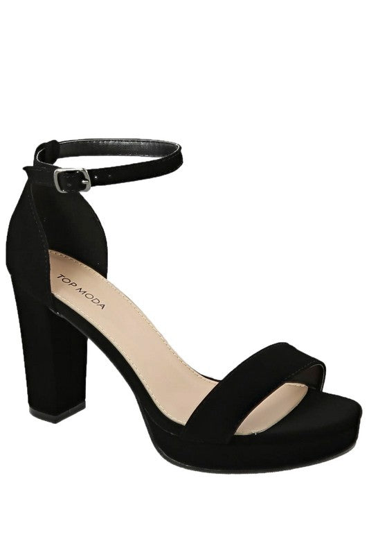 Open Toe Heel with Ankle Strap