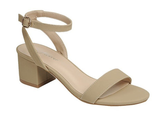 Low Heel Single Toe and Ankle Strap