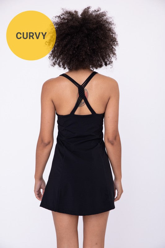 Curvy Spaghetti Strap Tennis Dress