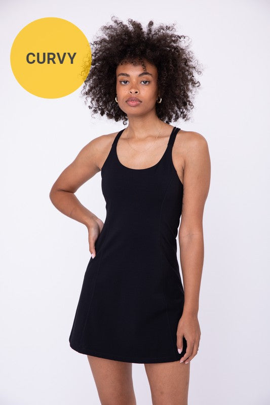 Curvy Spaghetti Strap Tennis Dress