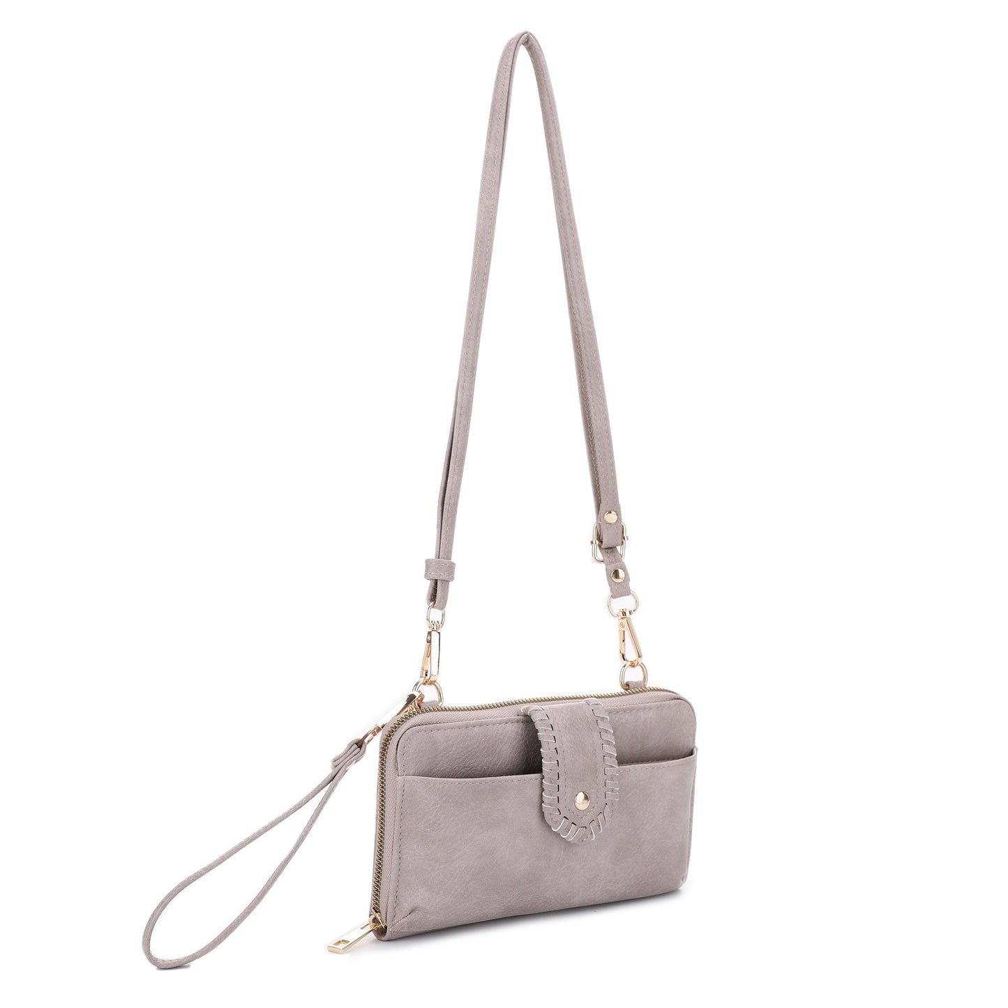 Abby Crossbody Smartphone Wallet Purse with Detachable Wristlet and Strap