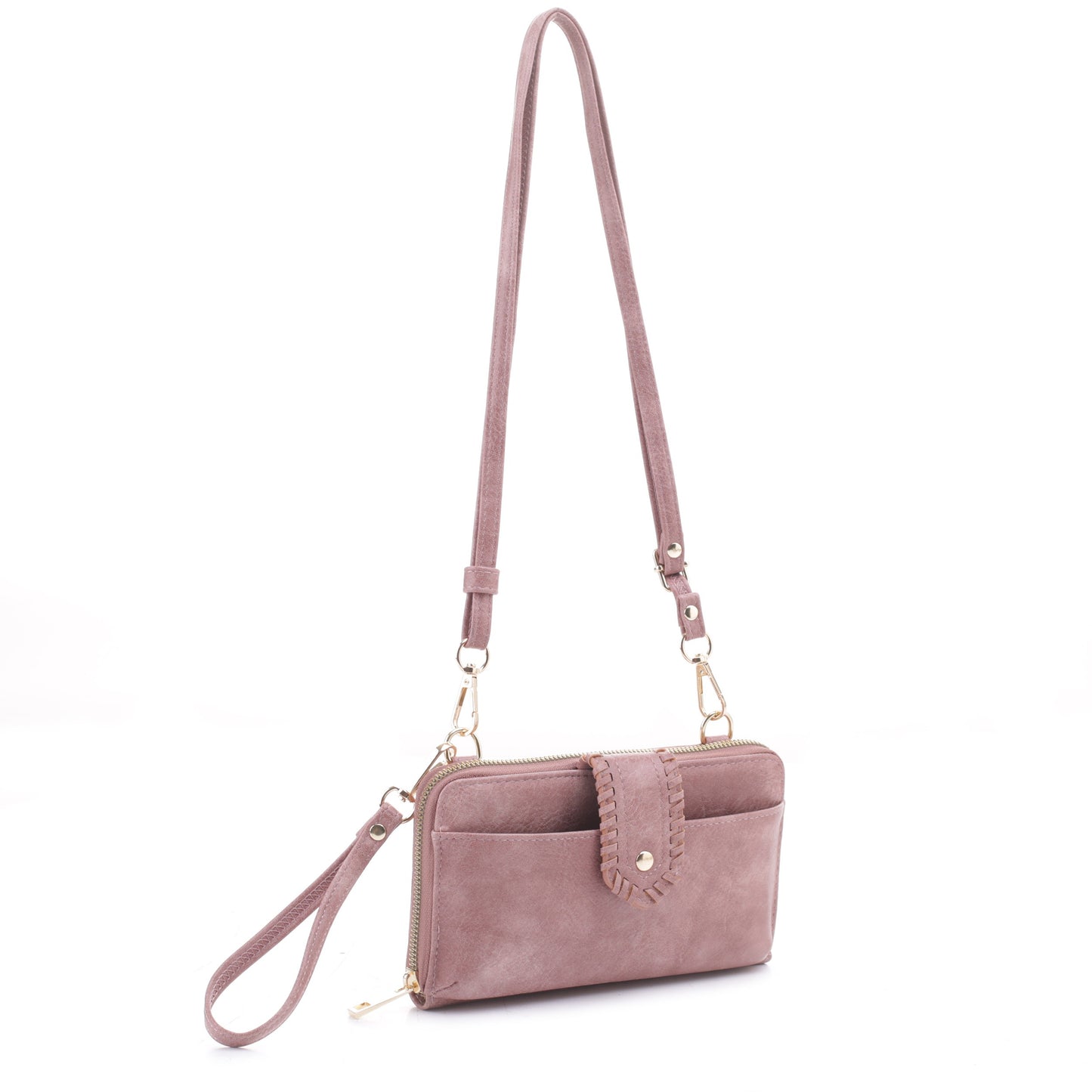 Abby Crossbody Smartphone Wallet Purse with Detachable Wristlet and Strap