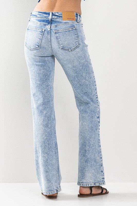 Mid Rise Comfort Stretch Boot Cut Jeans