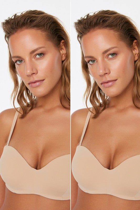 Bra with No Underwire and Removable Straps