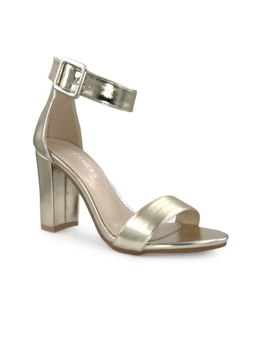 Buckle Strap Open Toe Heel